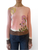 Oscar de la Renta Floral Printed Pullover in Pink/Brown, Size Small