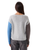 Mia Fratino Rhea Vee V-neck in Blue Mix Silver