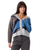 Mia Fratino Rhea Cardigan in Blue Mix Silver