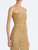 *VIRTUAL TRUNK SHOW* Oscar de la Renta Strapless Beaded Plaid Embroidered Gown