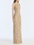 *VIRTUAL TRUNK SHOW* Oscar de la Renta Sleeveless Metallic Threadwork Floral Embroidered Gown