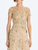 *VIRTUAL TRUNK SHOW* Oscar de la Renta Short Sleeve Sequin Mini Floral Vines Embroidered Gown