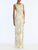 *VIRTUAL TRUNK SHOW* Oscar de la Renta Sleeveless Sequin Fringe Embroidered Gown