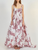 *VIRTUAL TRUNK SHOW* Oscar de la Renta Sleeveless Calla Lillies Taffeta Ball Gown
