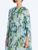 *VIRTUAL TRUNK SHOW* Oscar de la Renta Draped Sleeve Chine Calla Lillies Chiffon Caftan