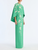 *VIRTUAL TRUNK SHOW* Oscar de la Renta Draped Sleeve Raffia Feather Edelweiss Embroidered Caftan