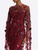 *VIRTUAL TRUNK SHOW* Oscar de la Renta Long Sleeve Alpine Sequin Allover Embroidered Caftan