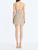 *VIRTUAL TRUNK SHOW* Oscar de la Renta Strapless Metallic Threadwork Floral Cocktail Dress