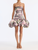*VIRTUAL TRUNK SHOW* Oscar de la Renta Strapless Abstract Calla Lily Bubble Hem Cocktail Dress