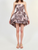 *VIRTUAL TRUNK SHOW* Oscar de la Renta Strapless Chine Calla Lillies Taffeta Cocktail Dress