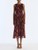*VIRTUAL TRUNK SHOW* Oscar de la Renta Sleeveless Abstract Allover Silk Chiffon Day Dress