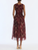 *VIRTUAL TRUNK SHOW* Oscar de la Renta Sleeveless Abstract Allover Silk Chiffon Day Dress