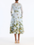 *VIRTUAL TRUNK SHOW* Oscar de la Renta Long Sleeve Pears Floral Degrade Fil Coupe Dress