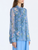 *VIRTUAL TRUNK SHOW* Oscar de la Renta Long Sleeve Alpine Meadow Allover Chiffon Blouse
