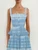 *VIRTUAL TRUNK SHOW* Oscar de la Renta Sleeveless Abstract Houndstooth Pleated Blouse