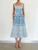 *VIRTUAL TRUNK SHOW* Oscar de la Renta Sleeveless Abstract Houndstooth Pleated Blouse
