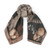 Sabina Savage Zouyu, Cry The Deer Silk Twill 90 Scarf in Fir/Fawn