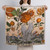 Sabina Savage Oranges and Lemons Silk Twill 90 Scarf in Citrine/Zest