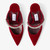 *COMING SOON* Jimmy Choo Bing 100 Velvet Mules with Crystal Embellishment in Ruby Red