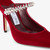 *COMING SOON* Jimmy Choo Bing 100 Velvet Mules with Crystal Embellishment in Ruby Red