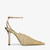 *COMING SOON* Jimmy Choo Faiz 100 Metallic Lace Pumps with Metal Lace Detail in Gold/Vintage Gold