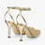 *COMING SOON* Jimmy Choo Faiz 100 Metallic Lace Pumps with Metal Lace Detail in Gold/Vintage Gold