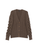 ETRO Cable Knit V-Neck Cardigan in Brown, Size 38