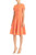 Carolina Herrera Pleated Short-Sleeve Dress, Size Medium