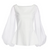 Chiara Boni La Petite Robe Katell Organza Top in White, Size 42/46