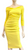 Chiara Boni La Petite Robe Suzie Dress in Lemon, Size 42
