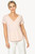 Lilla | P Short Sleeve V-neck Tee in Pale Blush, Size Small