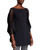 Chiara Boni La Petite Robe Keky Mesh Cape Illusion Top in Black, Size 42