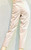 Fabiana Filippi Cropped Pants with Rhinestone Embellished Patch in Beige, Size 44 Fabiana Filippi Cropped Pants with Rhinestone Embellished Patch in Beige, Size 44