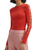 Oscar de la Renta Intarsia Long Sleeve Pullover in Jasper, Size Small