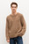 Iris Von Arnim Men's Handknit Barlow Sweater in Toffee, Size Large/X-Large Iris Von Arnim Men's Handknit Barlow Sweater in Toffee, Size Large/X-Large