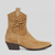 Etro Women's Suede Perforated Ankle Boot in Beige, Size 38 1/2