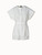 Akris Cotton Silk Poplin Cap Sleeve Blouse in Ecru