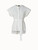 Akris Cotton Silk Poplin Cap Sleeve Blouse in Ecru