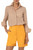 Akris Long Sleeve Poplin Blouse in Beige, Size 8
