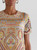 Etro Jersey T-Shirt with Paisley Print in White, Size 42 Etro Jersey T-Shirt with Paisley Print in White, Size 42