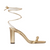 Jimmy Choo Diosa 85 Metallic Nappa Leather Sandals in Gold