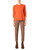 Akris Knit Cashmere Pullover in Poppy Red, Size 10 Akris Knit Cashmere Pullover in Poppy Red, Size 10