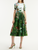 Oscar de la Renta Botanical Forest Poplin Midi Dress, Size 6 Oscar de la Renta Botanical Forest Poplin Midi Dress, Size 6
