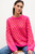 Iris Von Arnim Alani Cashmere/Silk Handknit Sweater in Fuchsia/Mandarine, Size XS/S