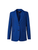Akris Malik Long Cotton Silk Seersucker Jacket in Navy-Enzian, Size 6