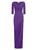 Chiara Boni La Petite Robe Florien Long Gown in Dark Lavender, Size 48/50 Chiara Boni La Petite Robe Florien Long Gown in Dark Lavender, Size 48/50