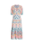 Etro Printed Silk Dress in Light Blue, Size 42