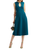 Oscar de la Renta Sleeveless Keyhole Seam Detail Dress in Petro, Size 8