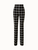 Akris Faralda Check Double Face Wool Pants in Black Ecru Akris Faralda Check Double Face Wool Pants in Black Ecru
