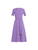Oscar de la Renta Short Sleeve Button Front A-Line Dress in Iris, Size 8